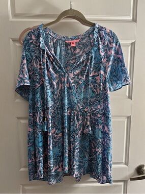 Lilly Pulitzer - Sz L - Zadie Top - You Grow Girl Top